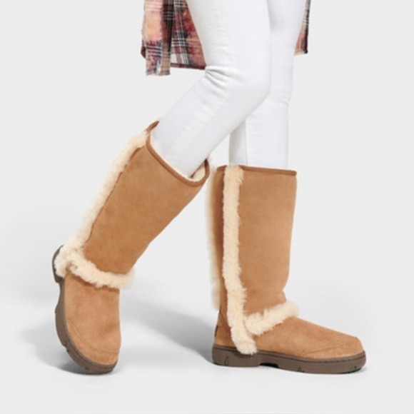 UGG Sunburst Tall Chestnut Boots - Picture 1 of 8